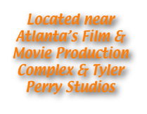 Located near Atlanta’s Film & Movie Production Complex & Tyler Perry Studios